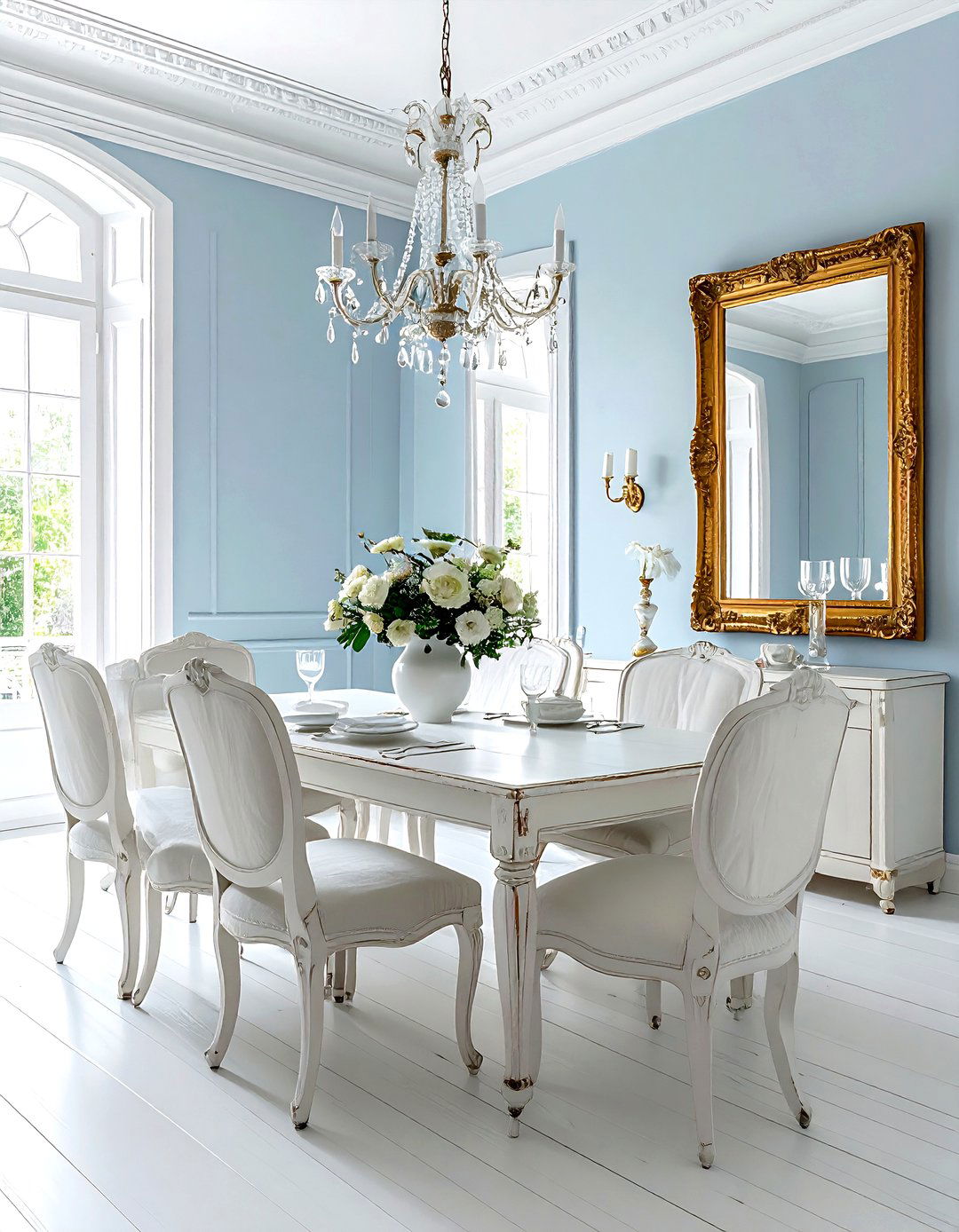 French Provincial Dining Room - 30 manor dining room ideas
