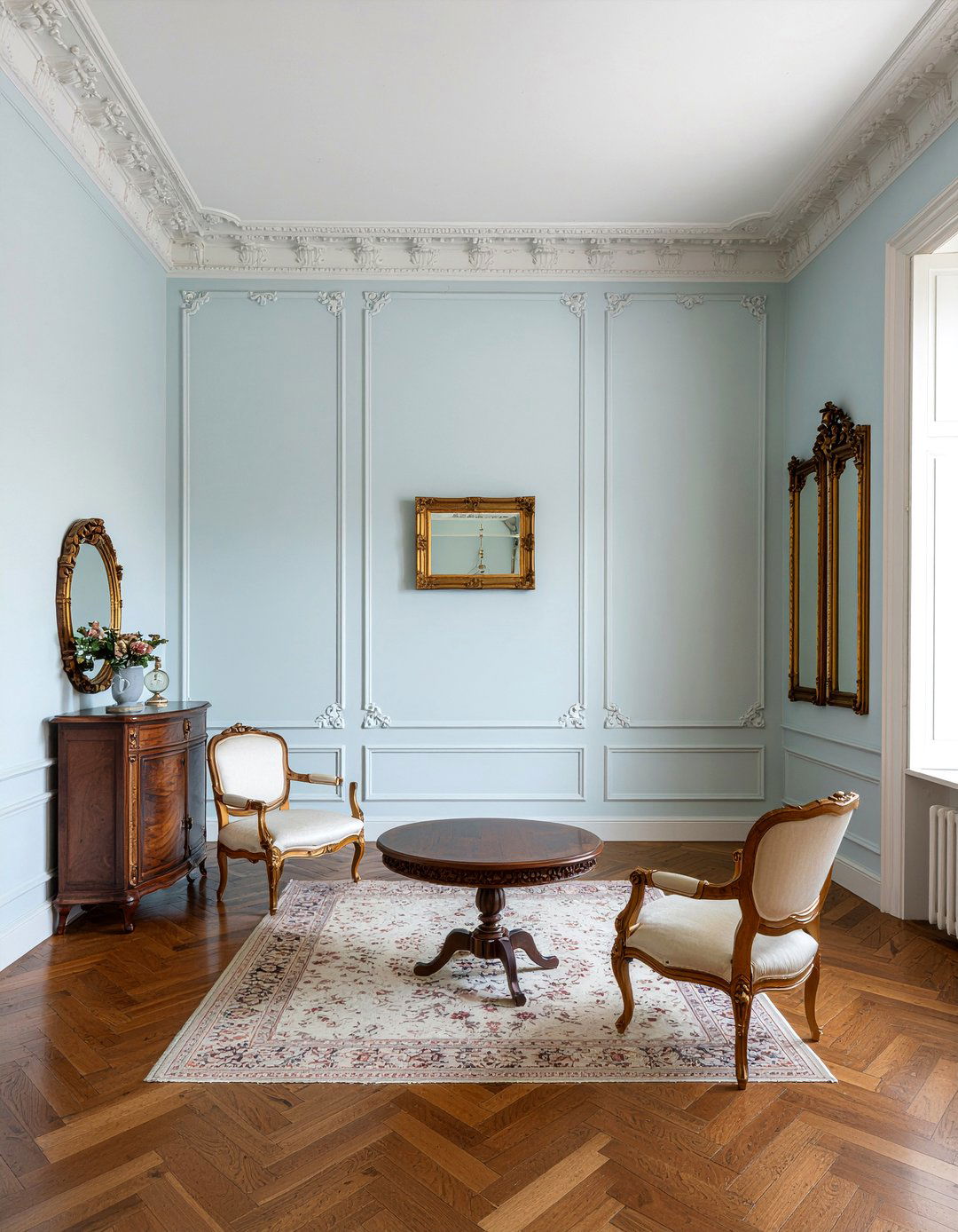 French Provincial Living Room - 30 vintage living room ideas