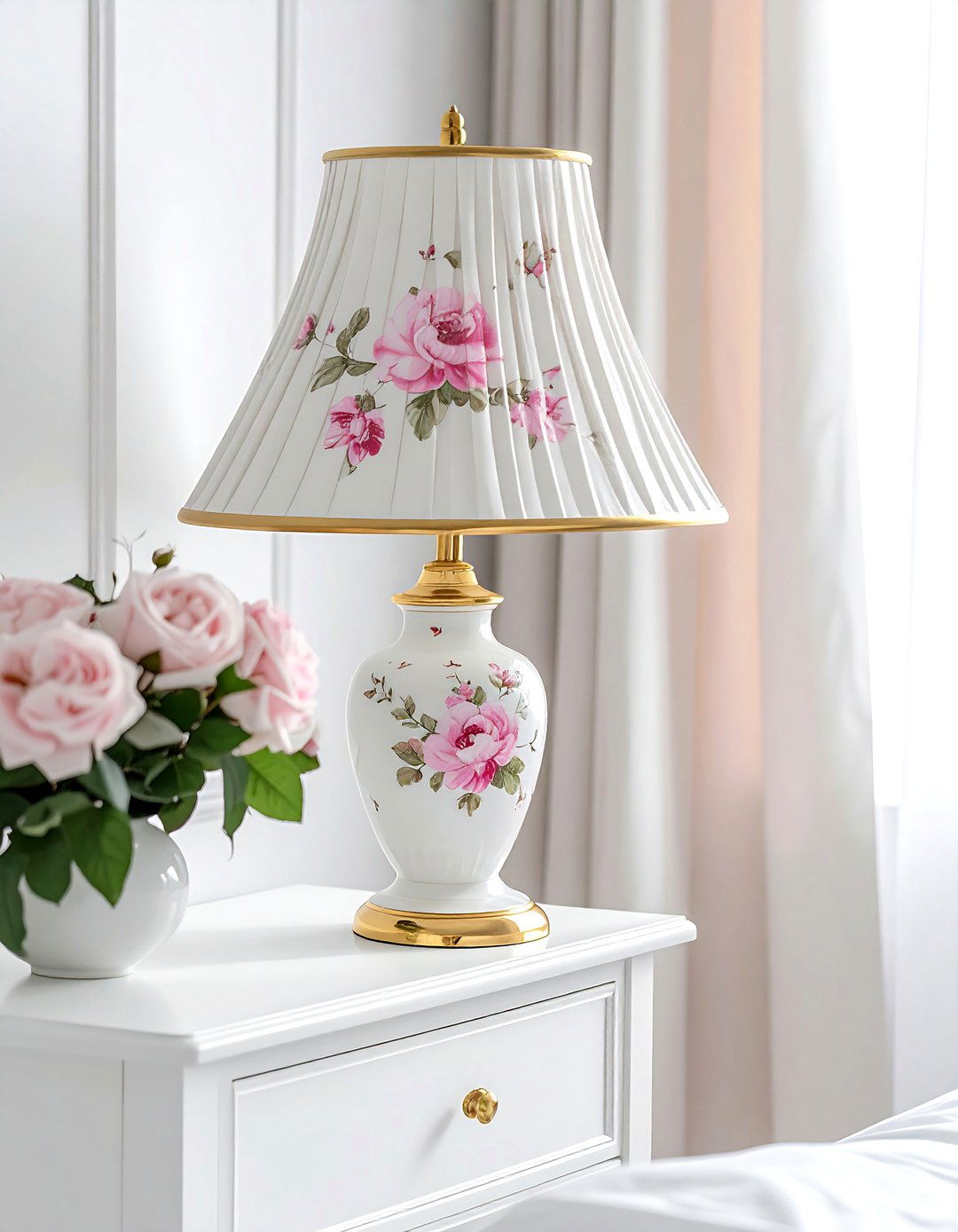 French Provincial Porcelain Lamp - 30 vintage lamp ideas