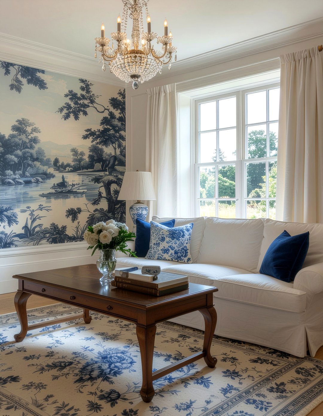 French Toile Wallpaper - 30 living room vintage wallpapers