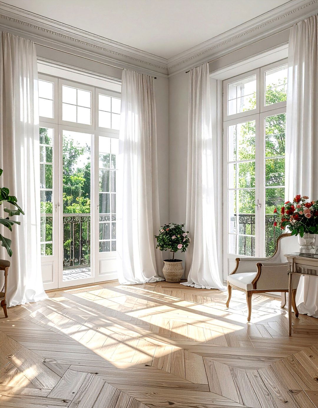 French Window - 30 living room window ideas