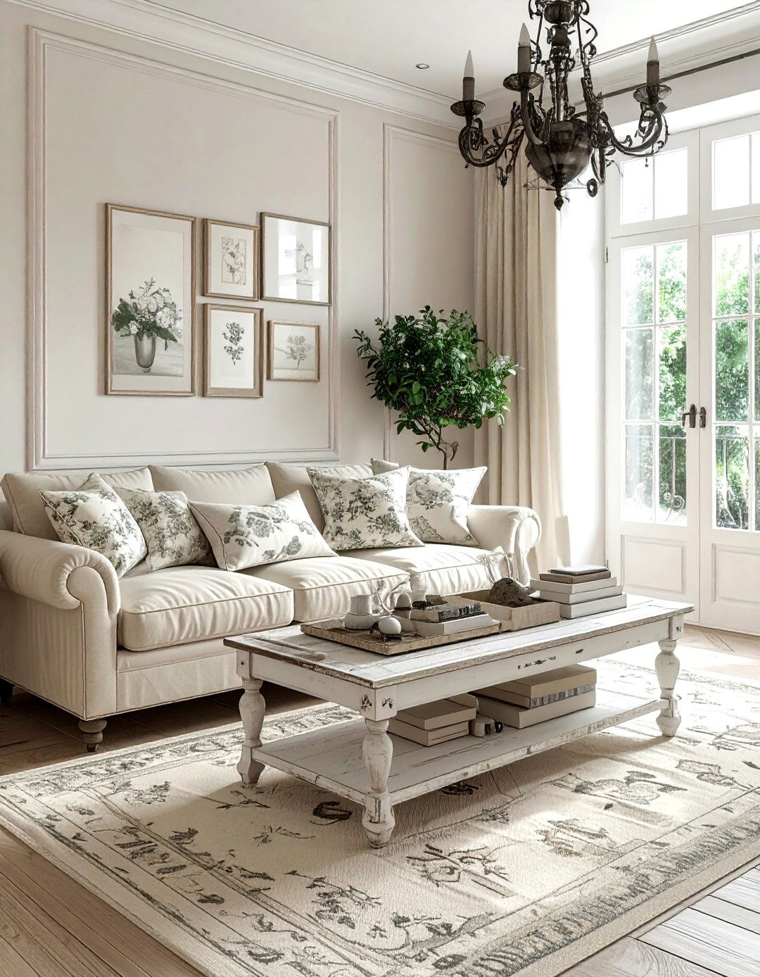 French country beige living room - 30 beige living room decor ideas