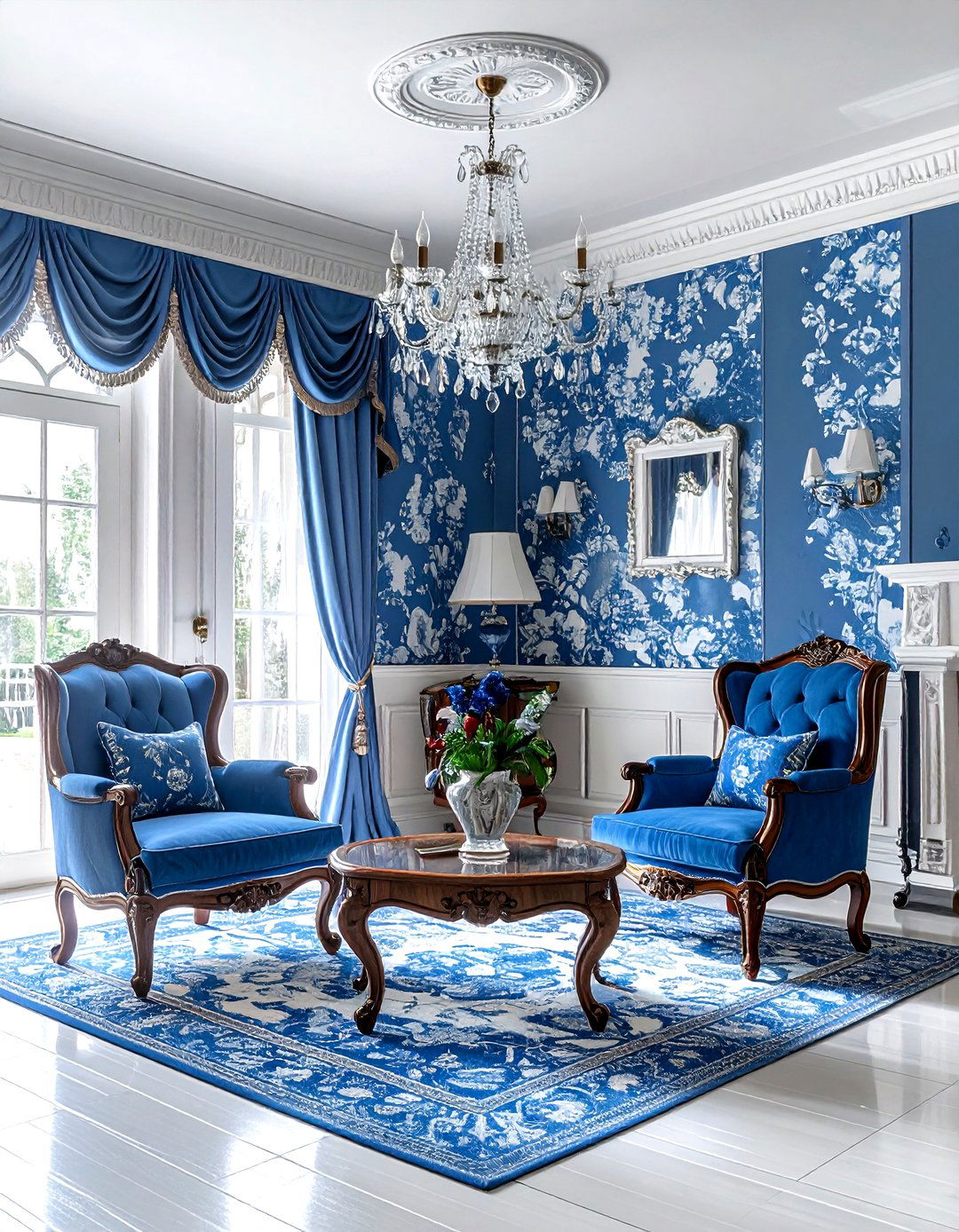 30 Farmhouse Blue Living Room Ideas for a Fresh Look