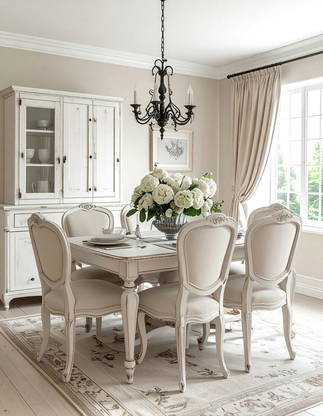 French country cream dining room - 30 cream dining room ideas