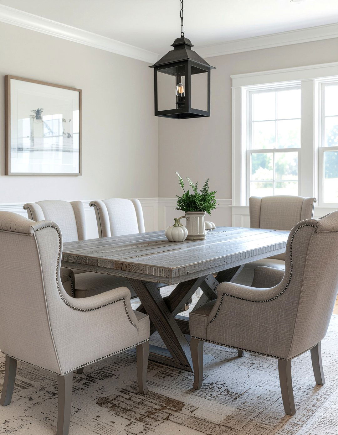 French country modern dining room - 30 dining room style mixing ideas