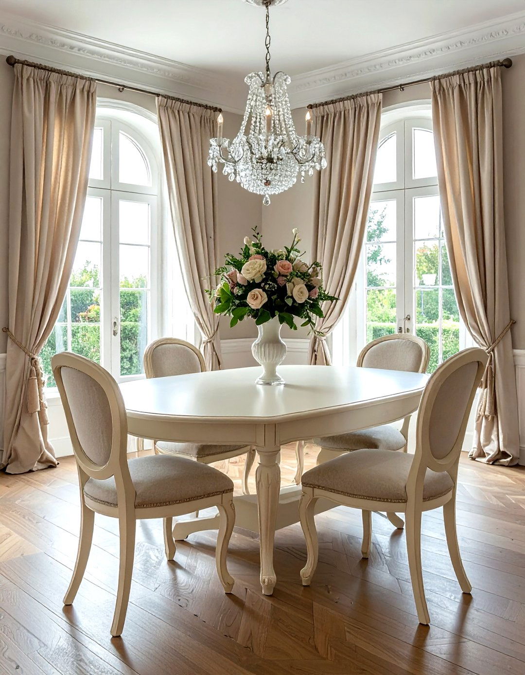 French country trestle table - 30 trestle dining table ideas