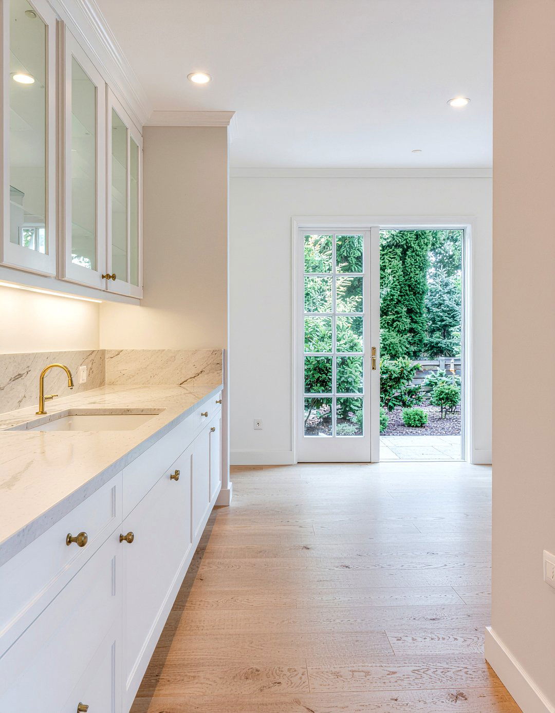 French doors kitchen