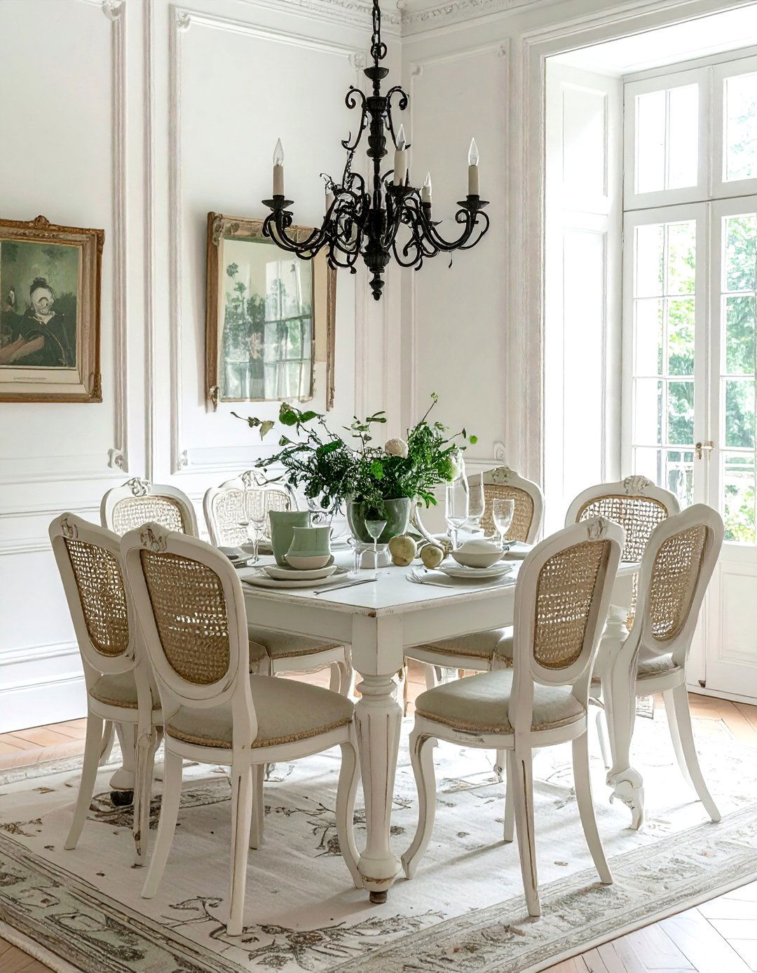 French provincial dining room - 30 vintage dining room ideas