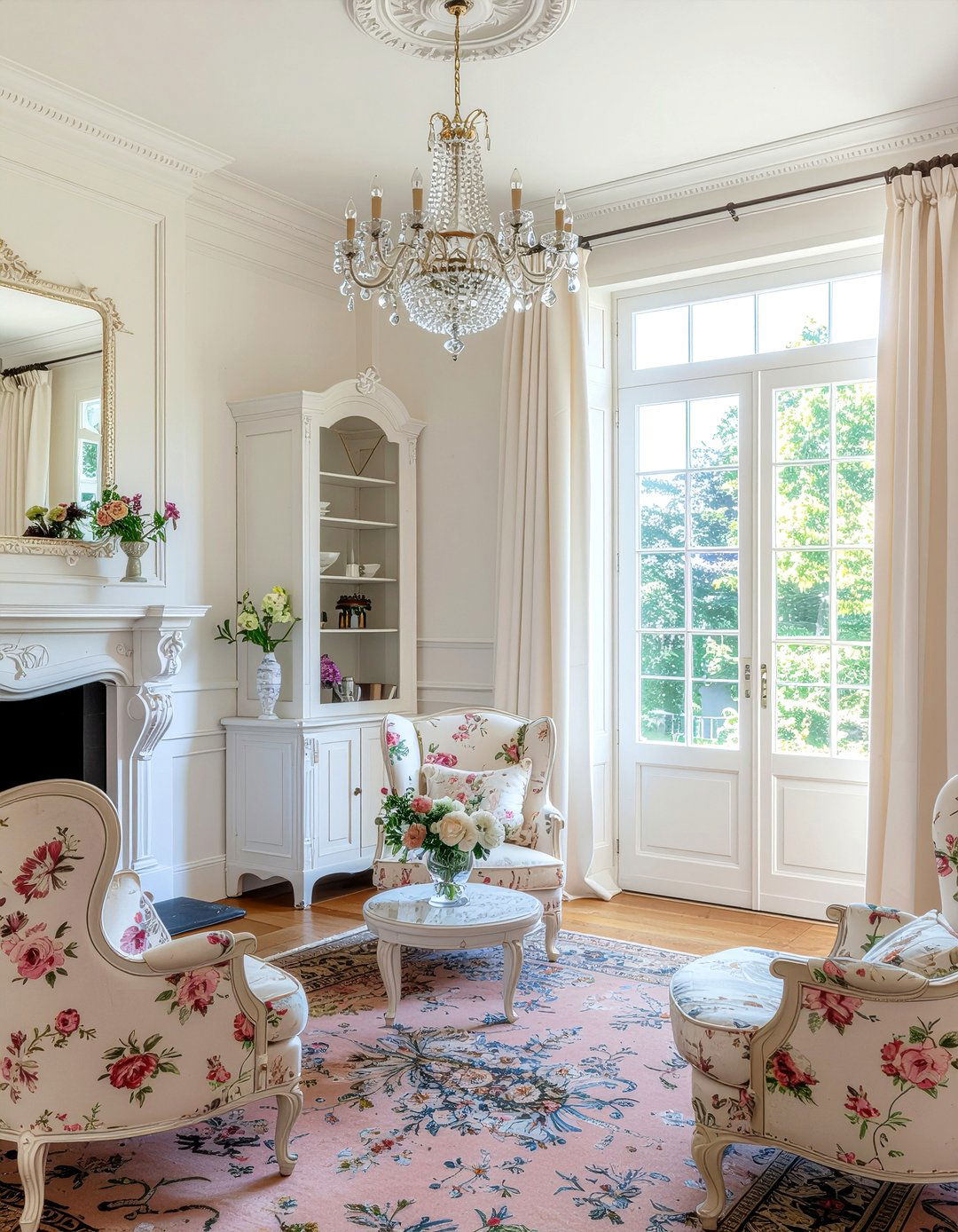 French provincial living room - 30 mansion living room ideas