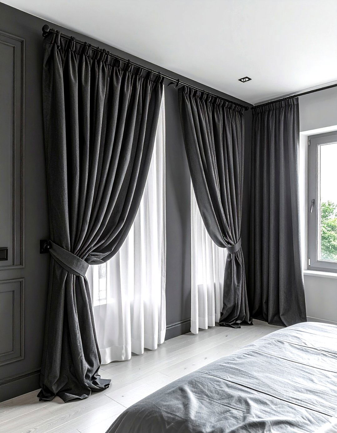 French return curtain rod - 30 curtain rod ideas