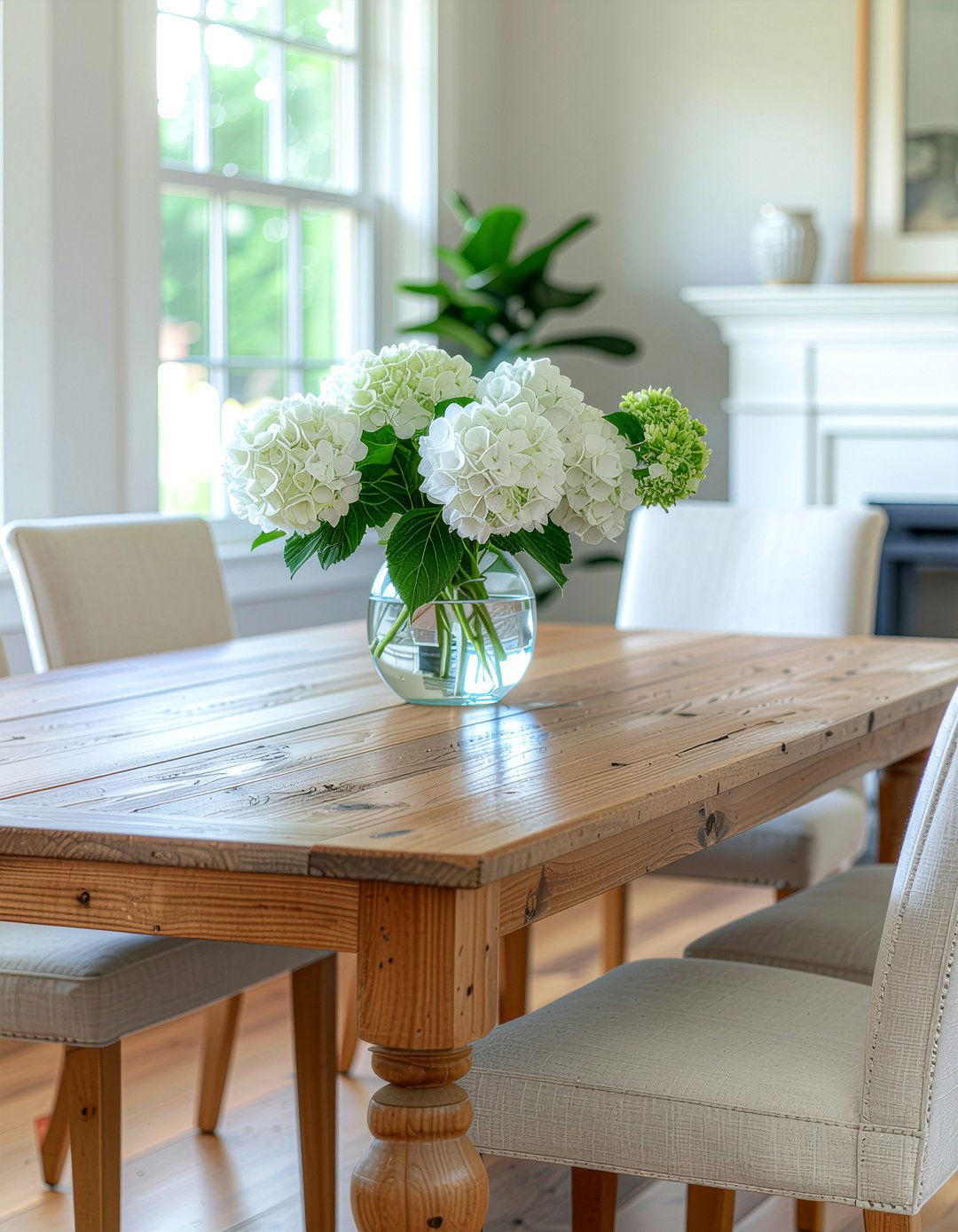 Fresh Flower Centerpiece - 30 dining room timeless element ideas