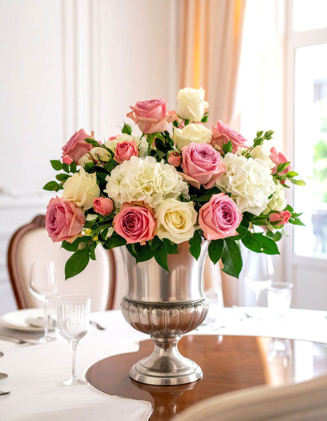 Fresh Flower Centerpiece - 30 traditional dining room ideas