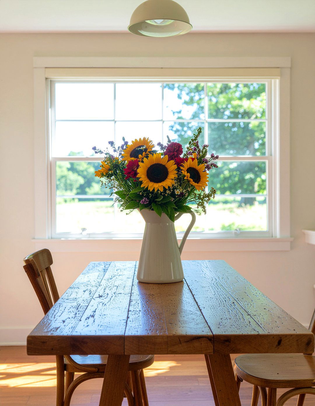 Fresh Flower Centerpiece - 30 country dining room ideas
