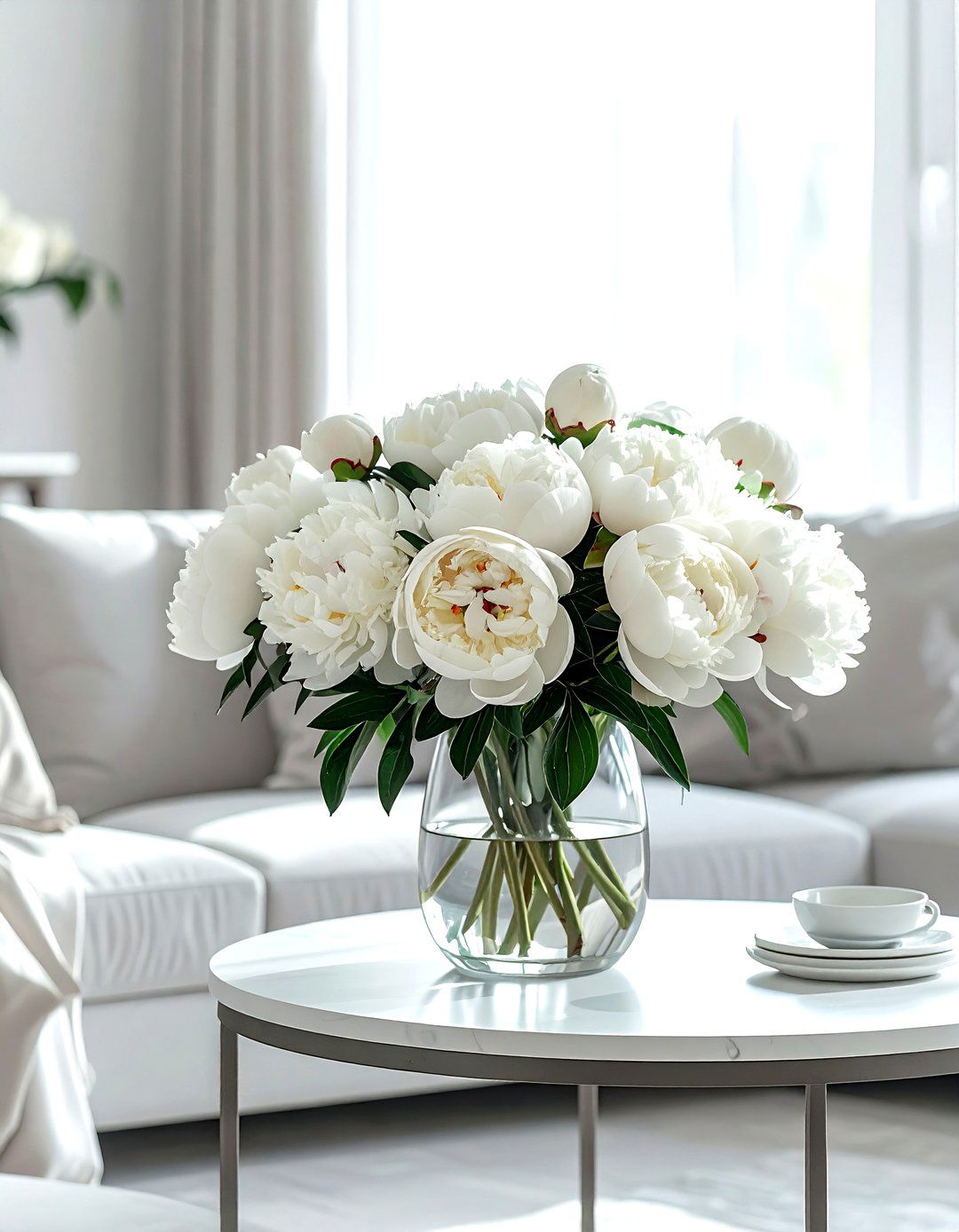 Fresh flower arrangement - 30 living room centerpiece ideas