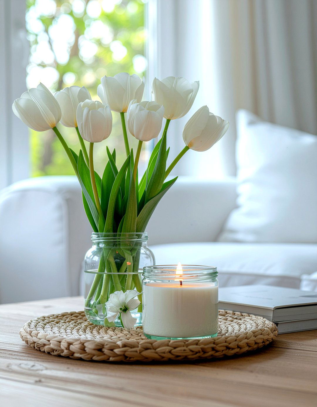 Fresh linen candle - 30 living room scented candles