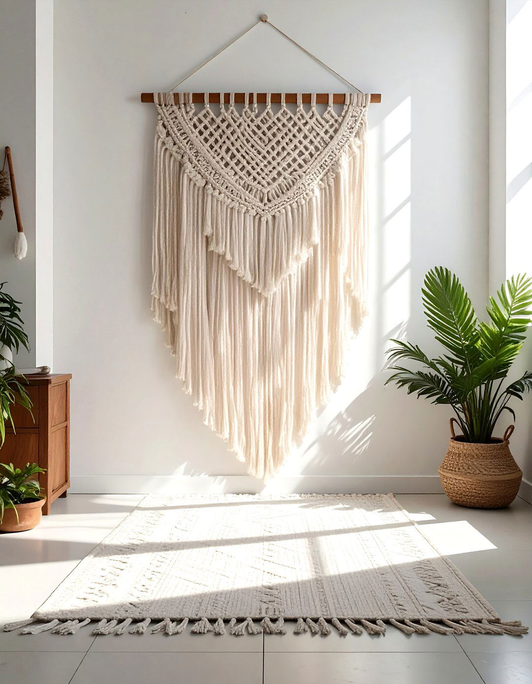 Fringe Woven Wall Hanging - 30 woven wall hanging ideas