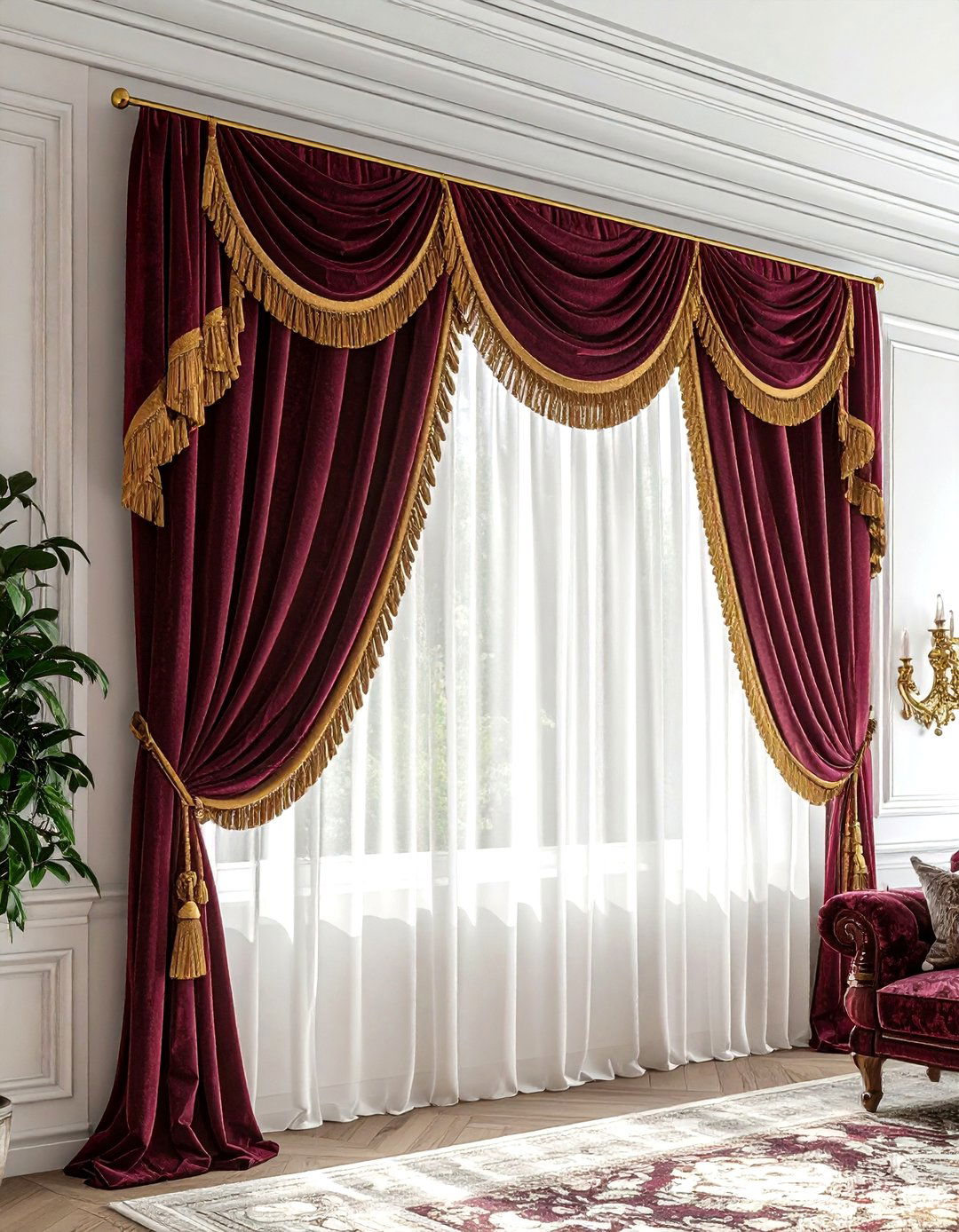 Fringed Valance - 30 valance ideas