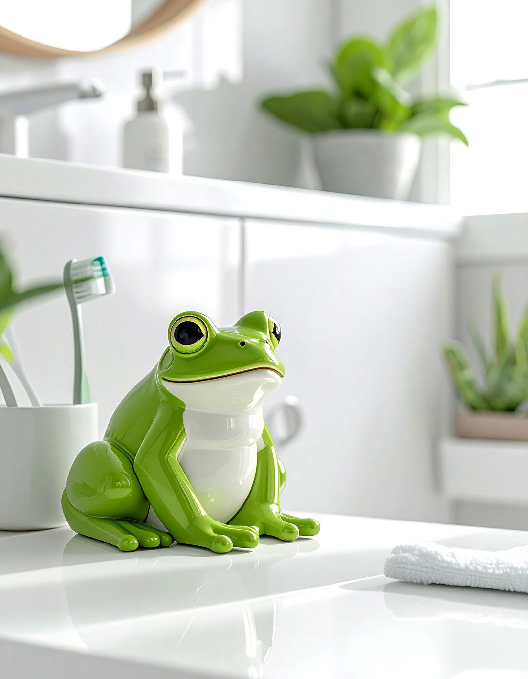 Frog toilet brush holder - 30 toilet brush holder ideas