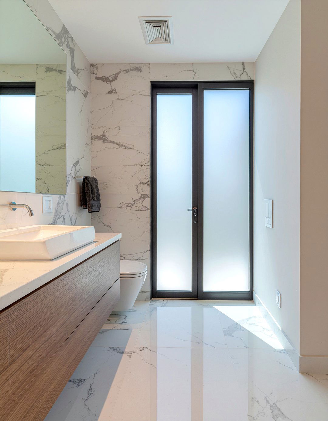 Frosted Glass Bathroom Door - 30 bathroom door ideas