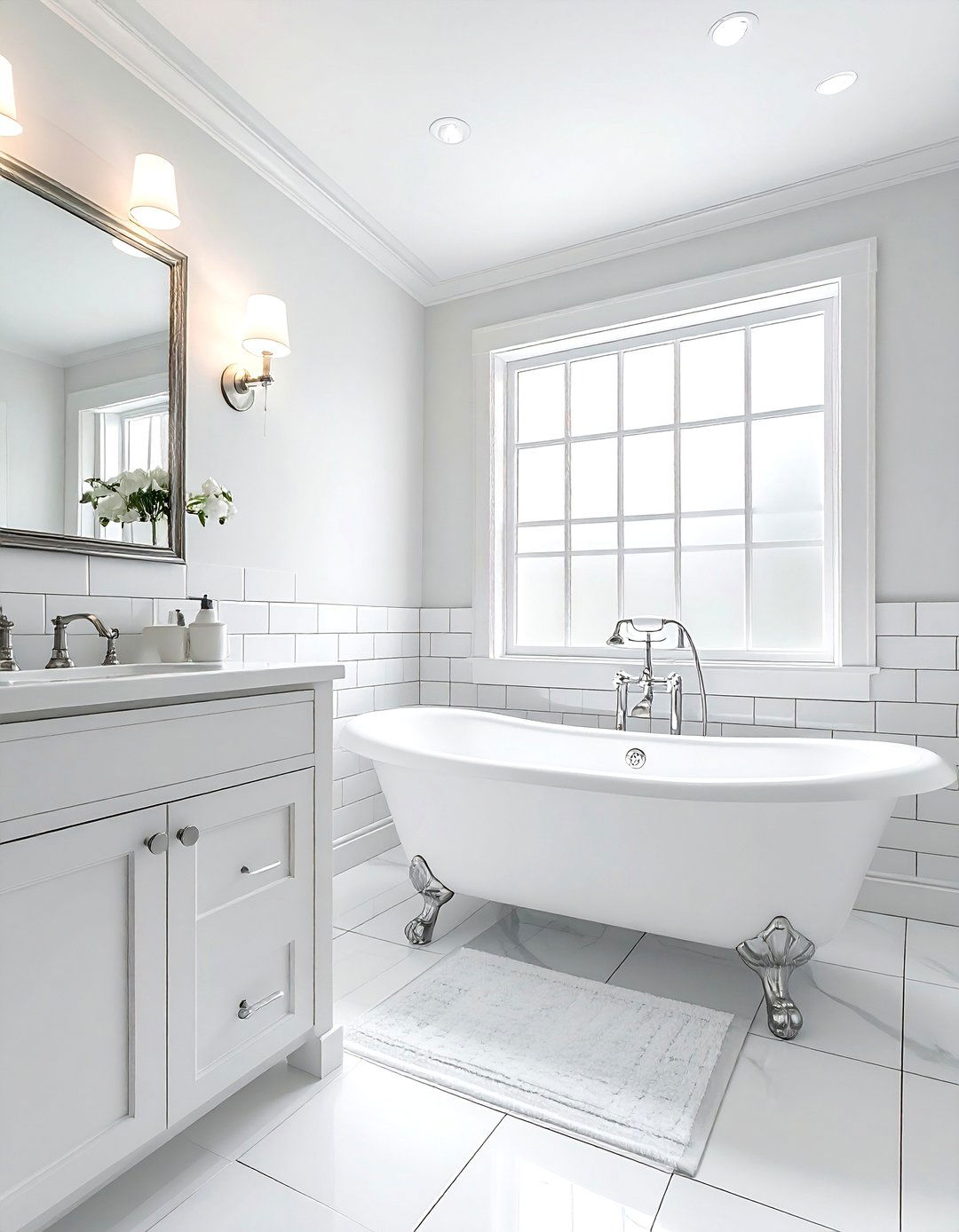 Frosted Glass Bathroom Window - 30 bathroom natural lighting ideas