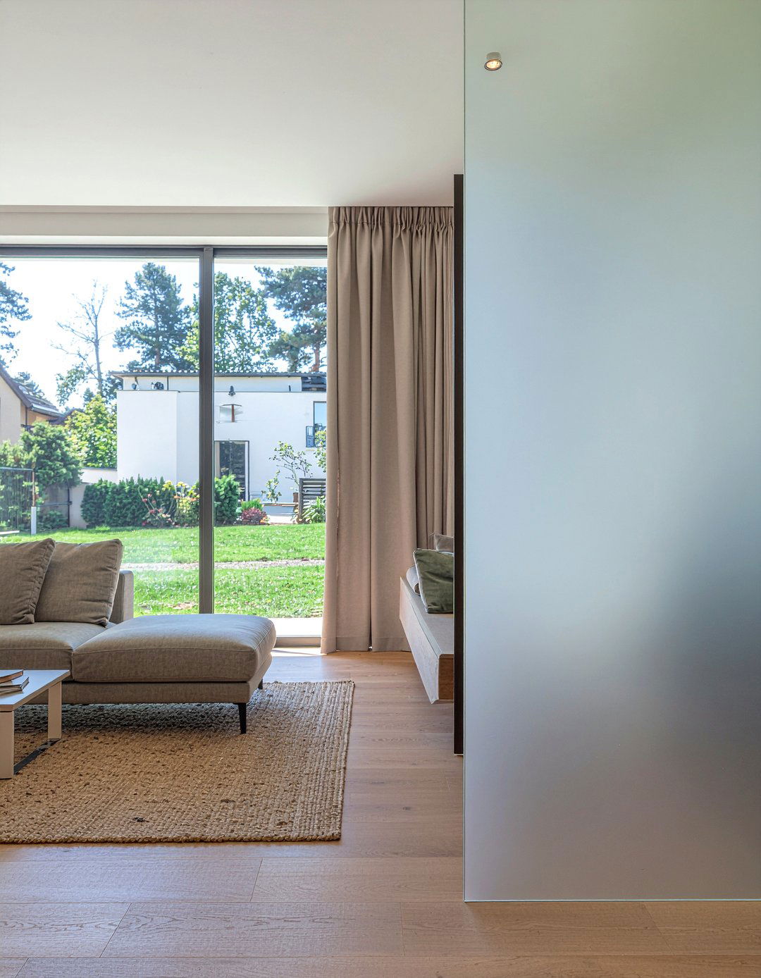 Frosted Glass Divider - 30 living room room dividers