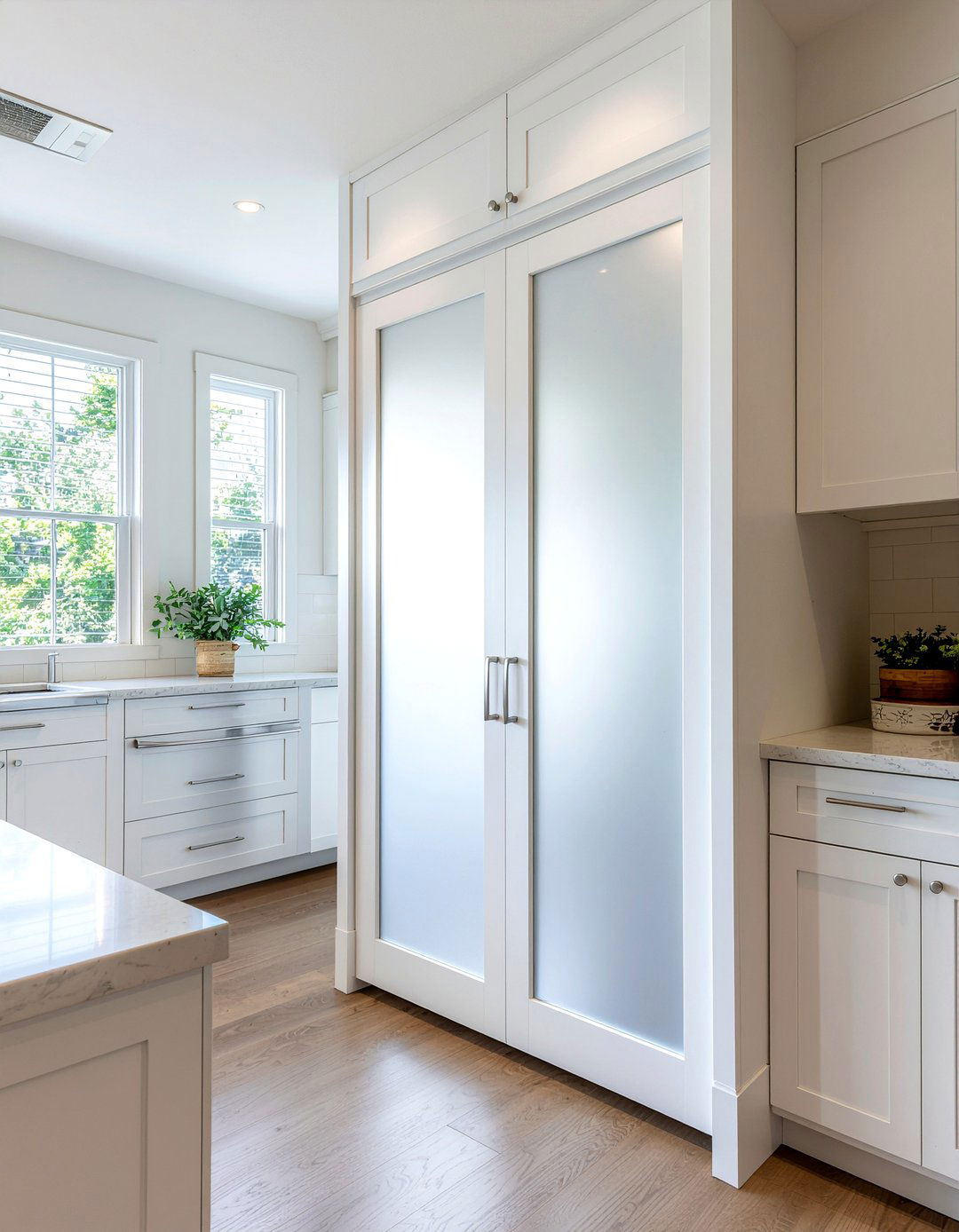 Frosted Glass Pantry Door - 30 pantry door kitchen ideas