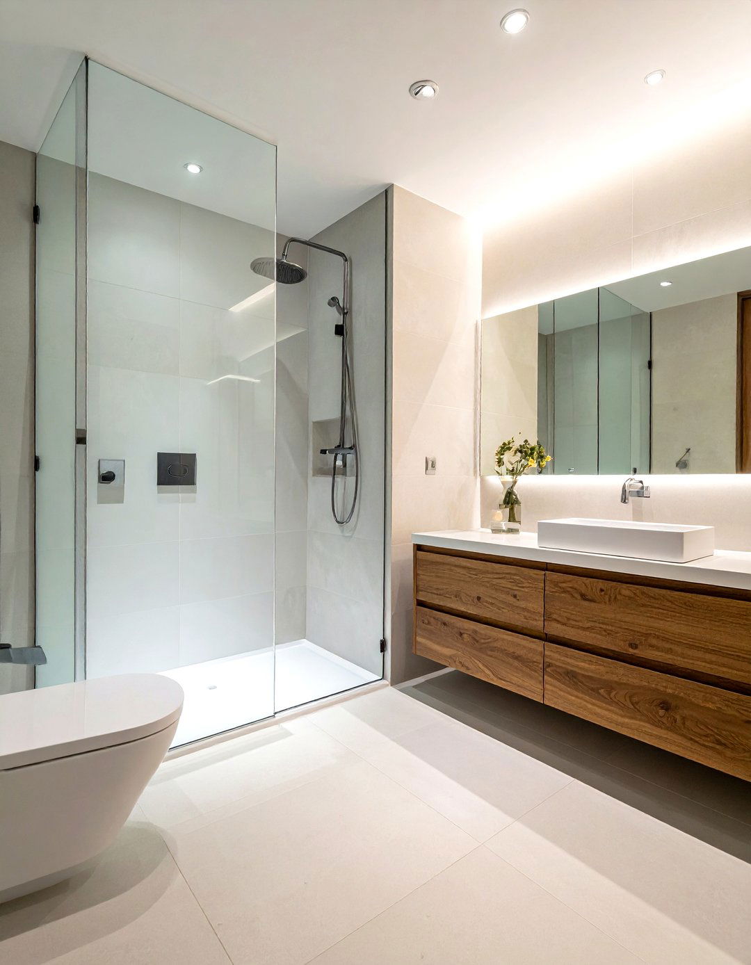 Frosted Glass Tile Bathroom Wall - 30 glass tile bathroom ideas