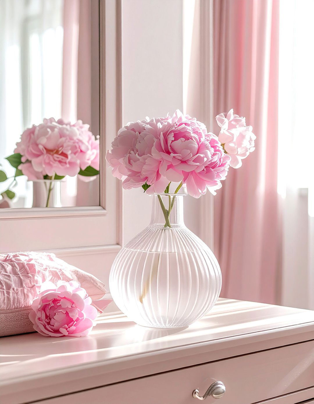 Frosted Glass Vase Dresser - 30 statement vase ideas