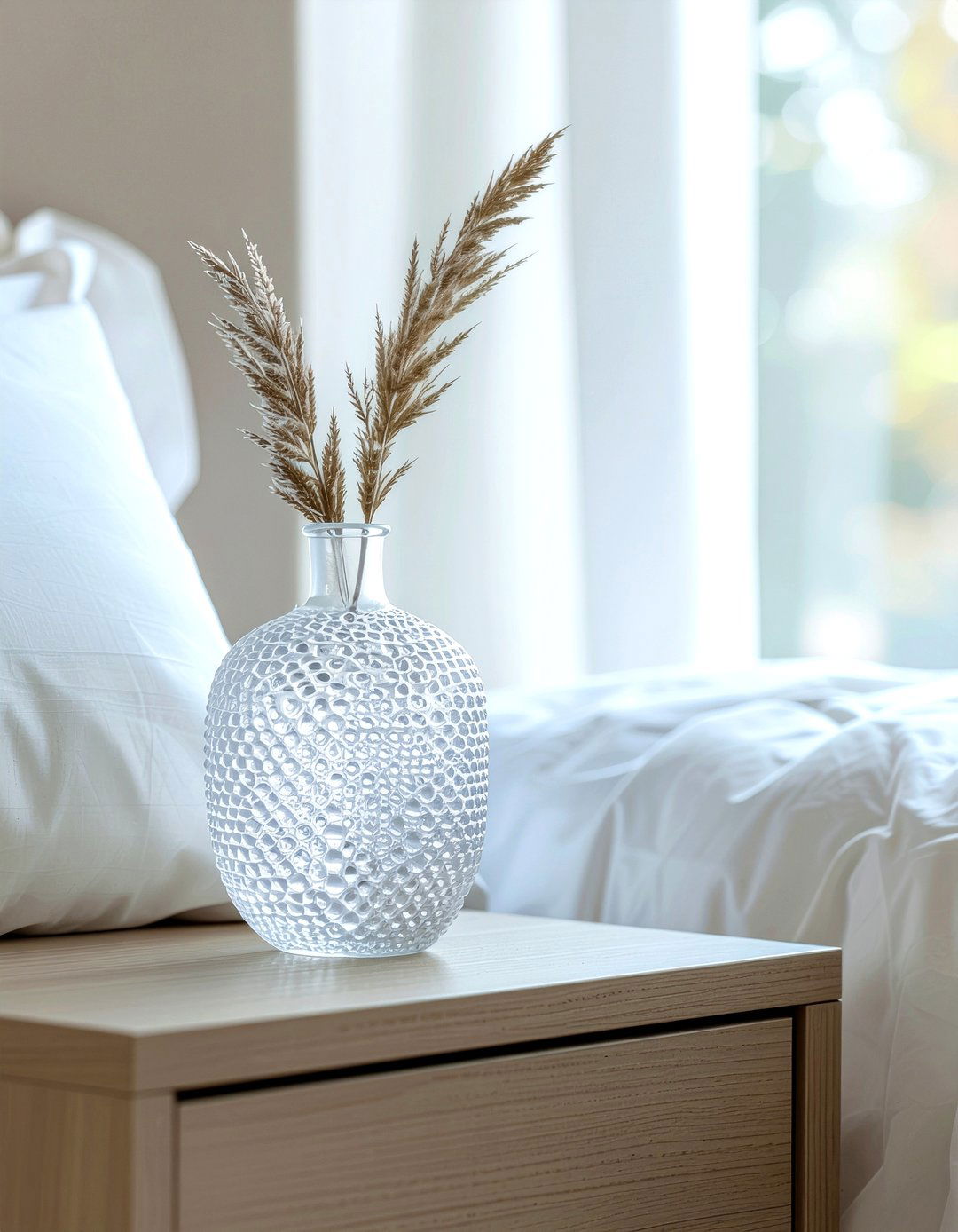 Frosted Glass Vase - 30 empty vase decor ideas