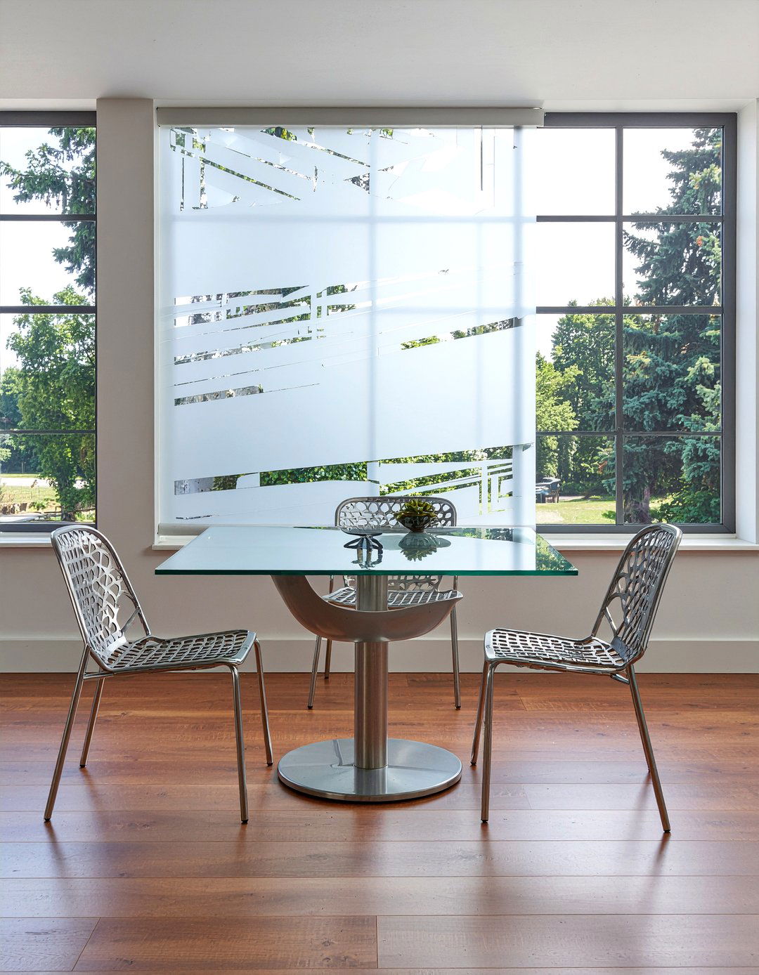 Frosted Window Film - 30 dining room window treatment ideas