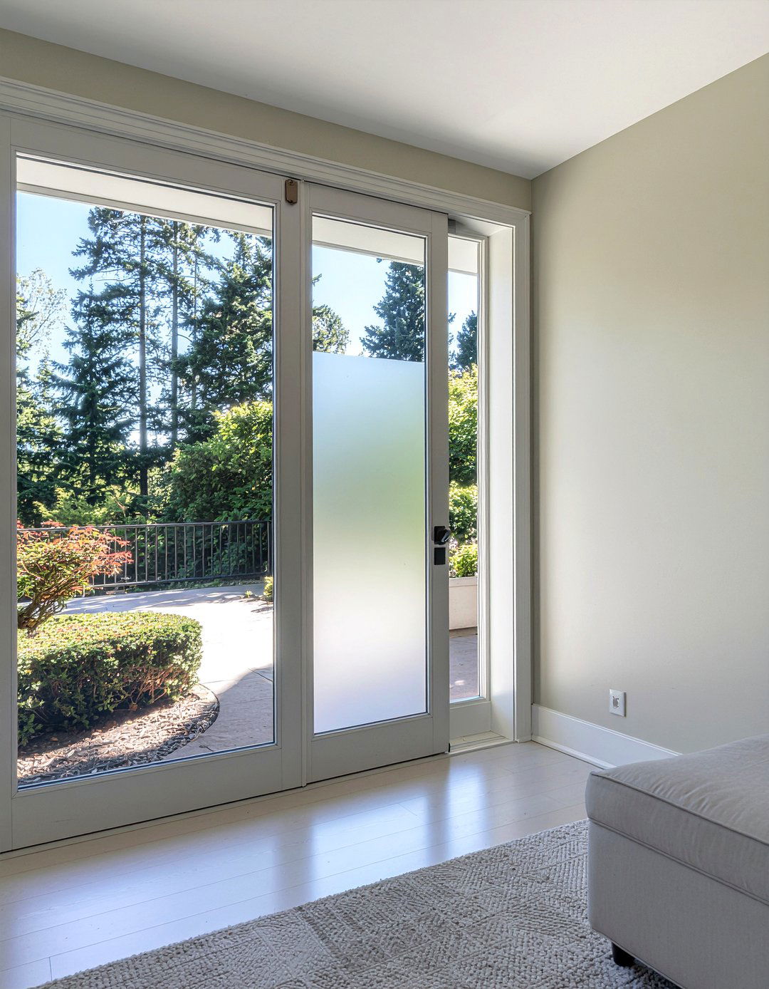 Frosted glass french doors - 30 living room french doors
