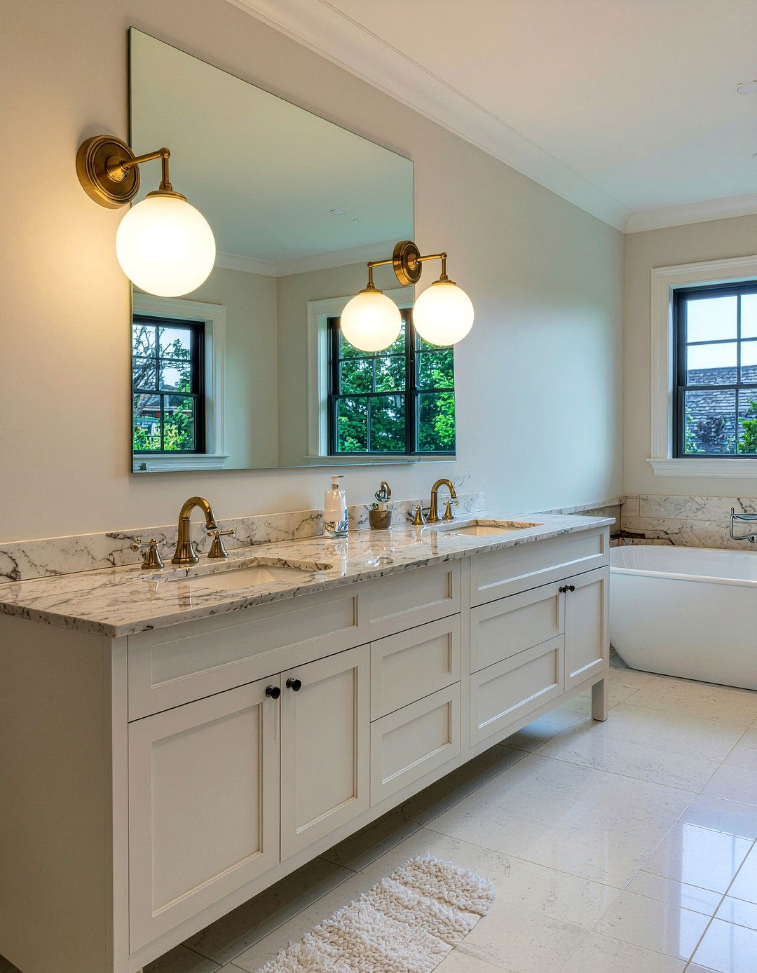 Frosted glass light fixtures - 30 frosted glass bathroom ideas