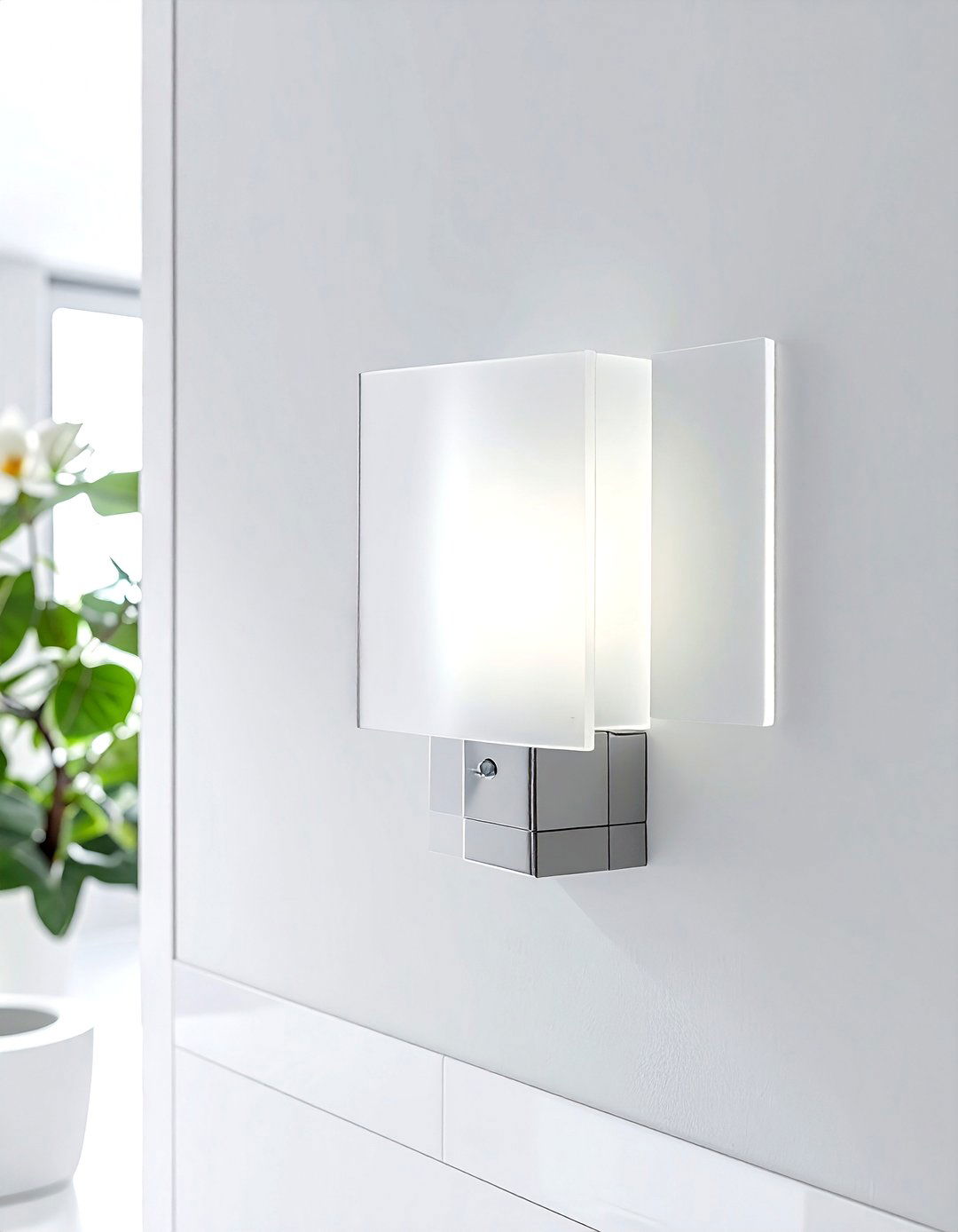 Frosted glass sconce - 30 wall light ideas