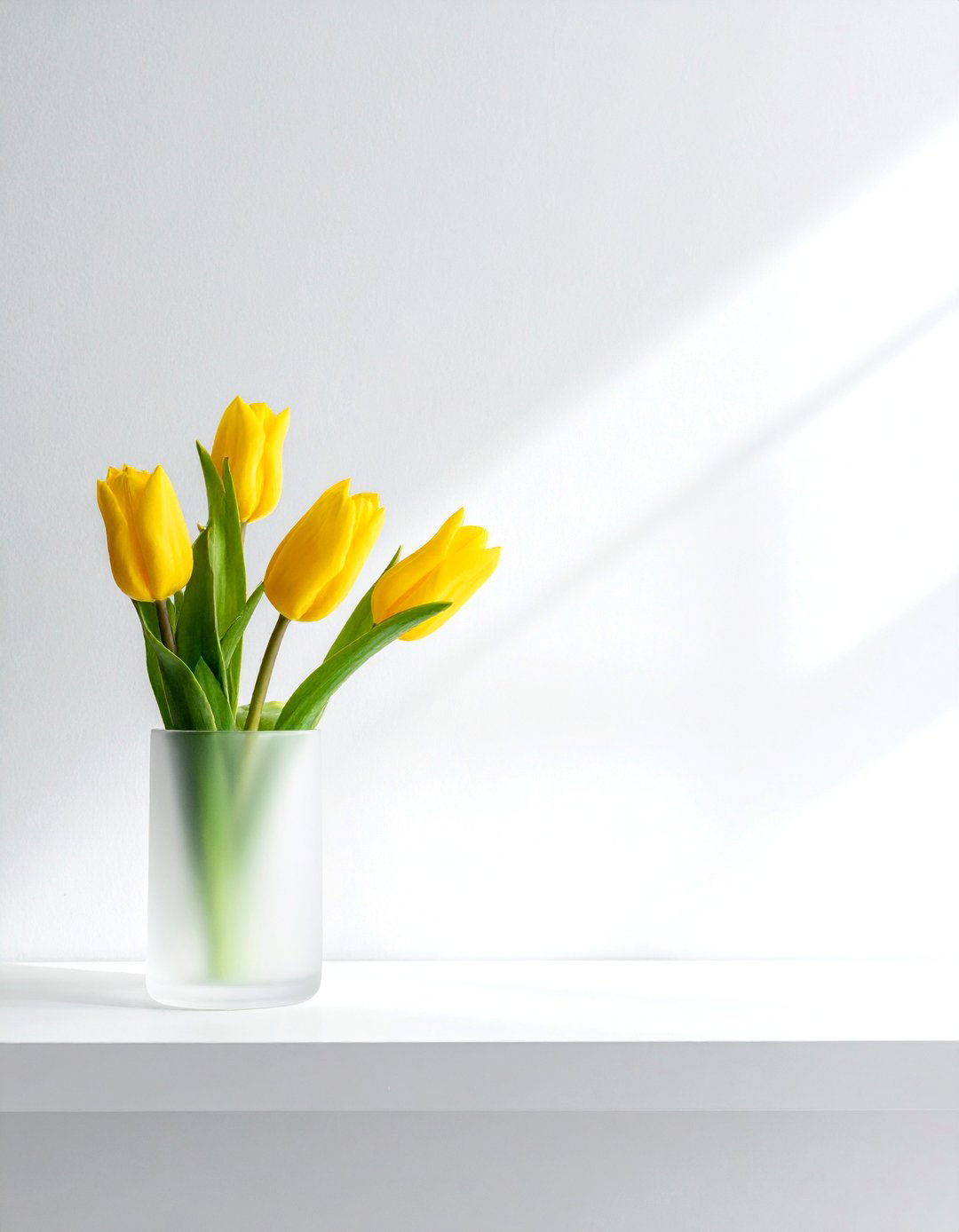 Frosted glass vase - 30 glass vase ideas