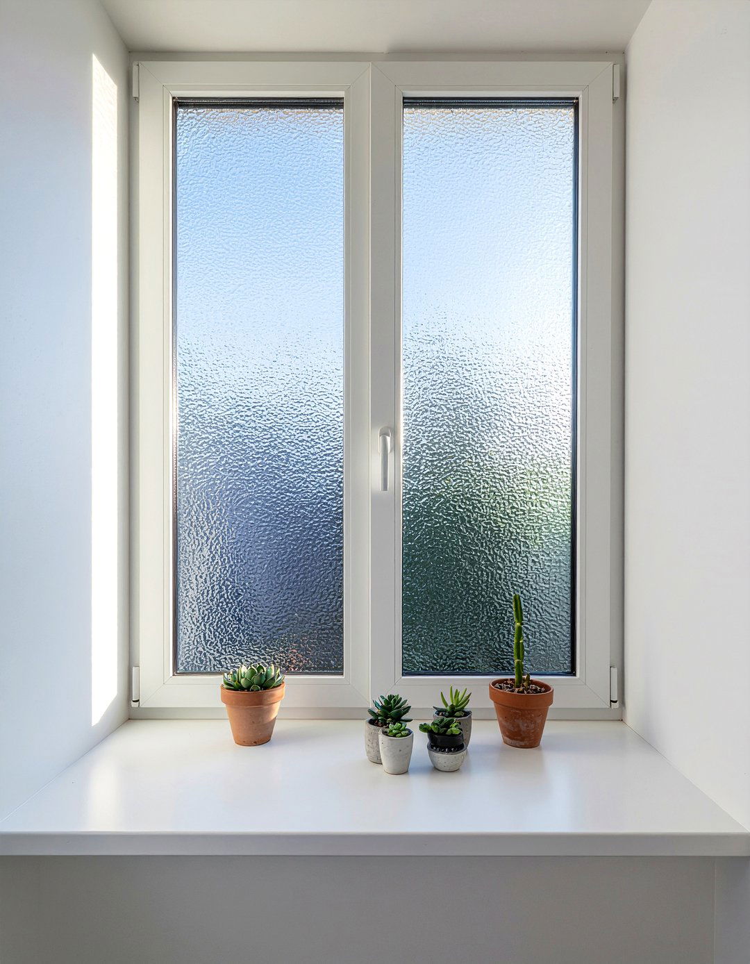 Frosted glass window film - 30 frosted glass bathroom ideas