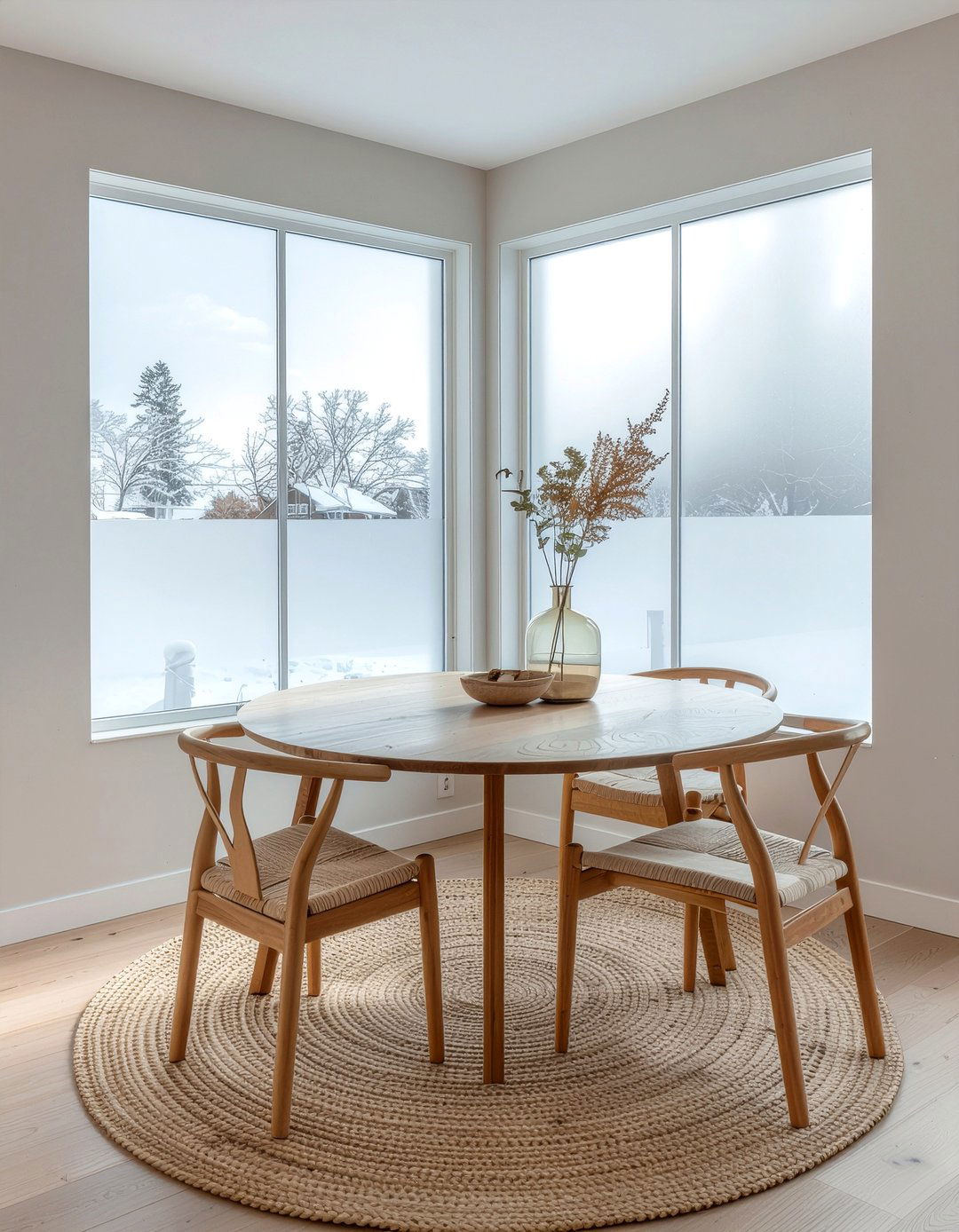 Frosted glass windows - 30 dining room natural light ideas