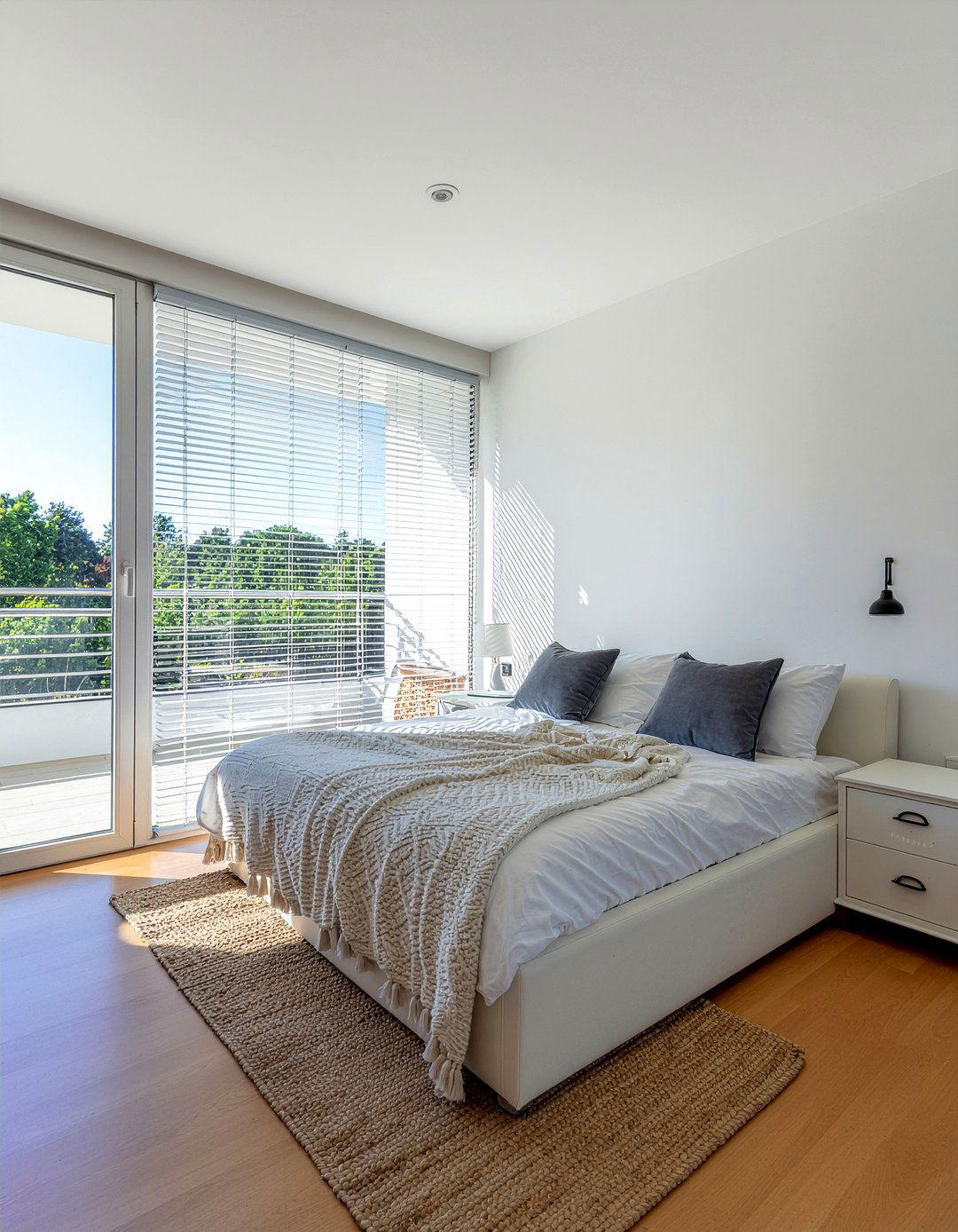 Frosted glass windows - 30 bedroom window ideas