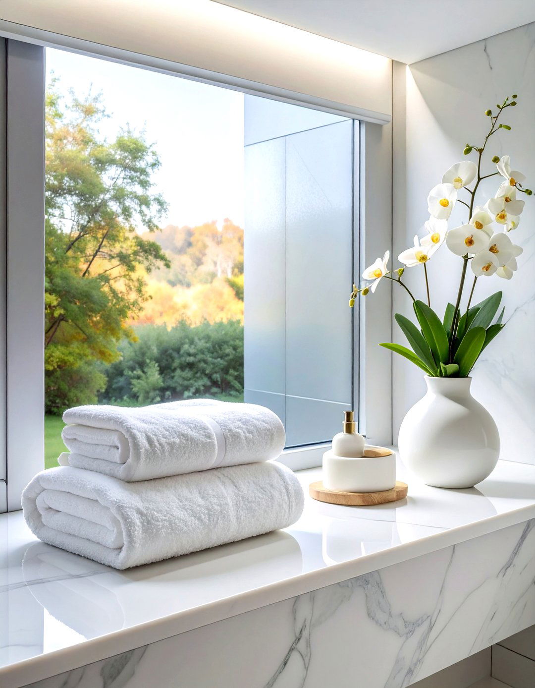 Frosted privacy window film - 30 bathroom window film ideas