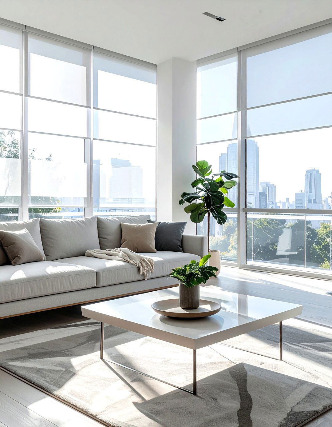 Frosted window film - 30 living room window treatments