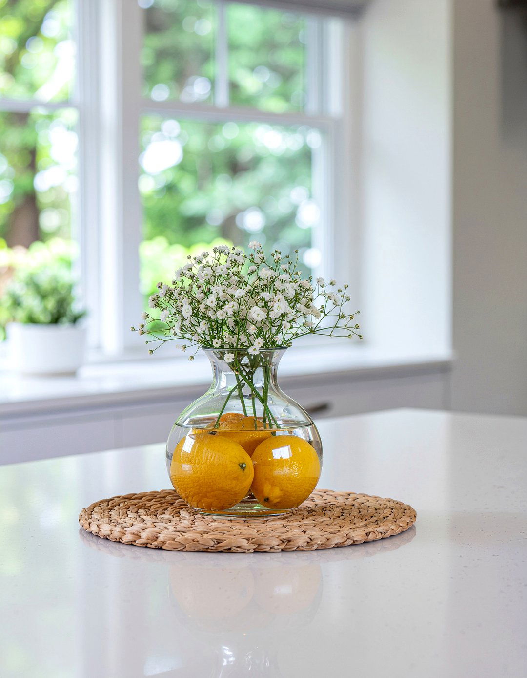 Fruit Filled Glass Vase - 30 kitchen vase ideas