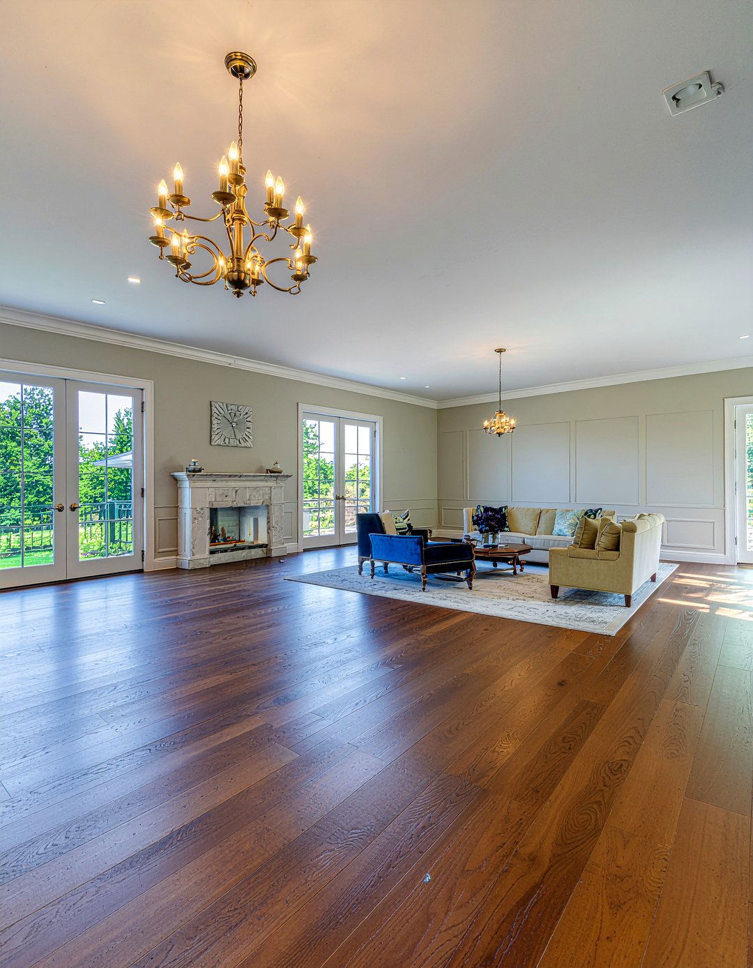 Full Height Paneling - 30 living room trim work ideas