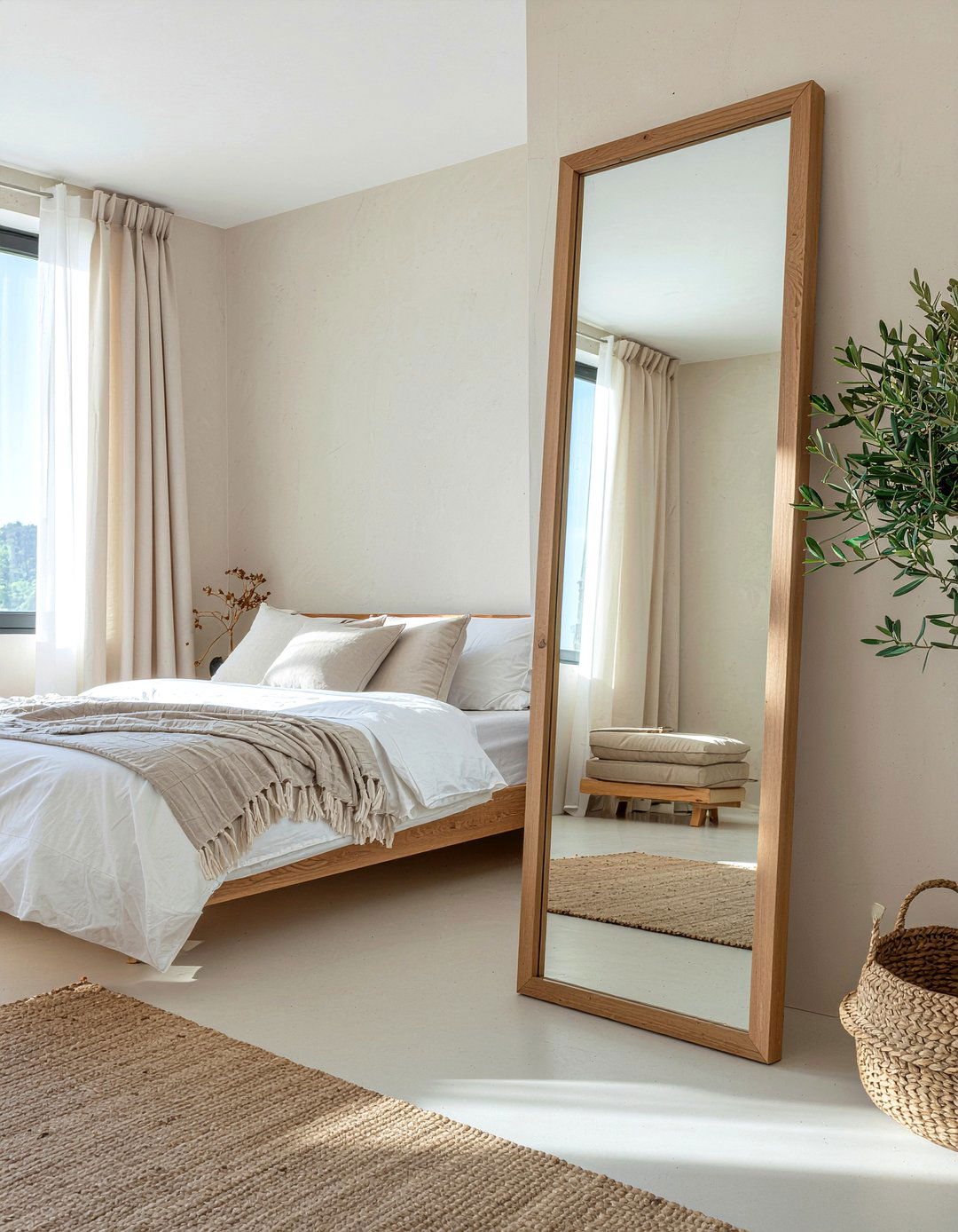 Full Length Floor Mirror - 30 bedroom mirrors