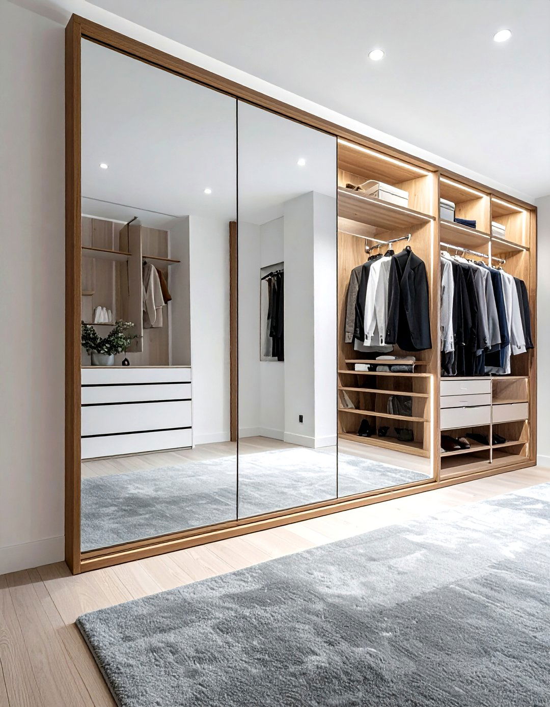 Full Length Leaning Mirror - 30 mirror decor ideas