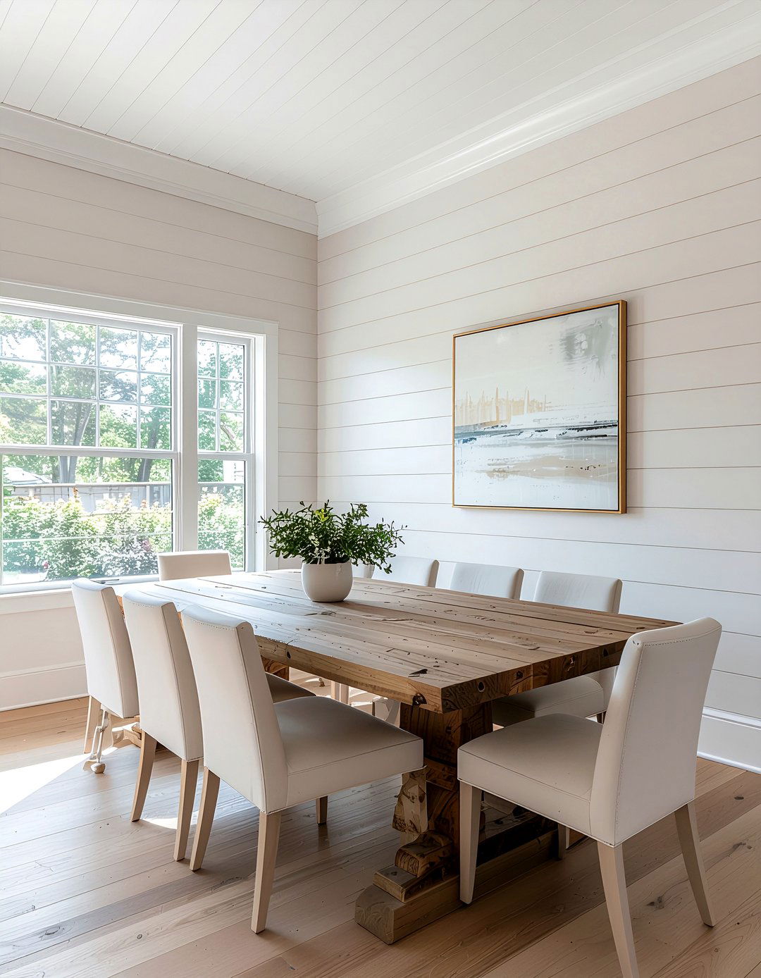 Full Wall Shiplap Dining Room - 30 dining room shiplap ideas