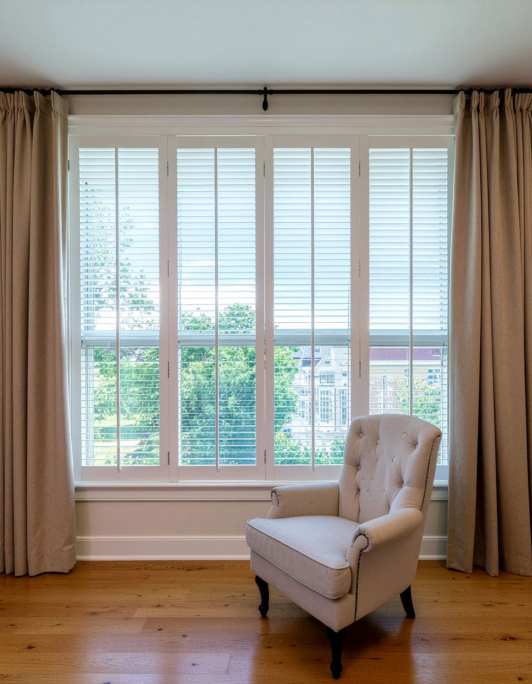 Full height shutters - 30 bedroom plantation shutters