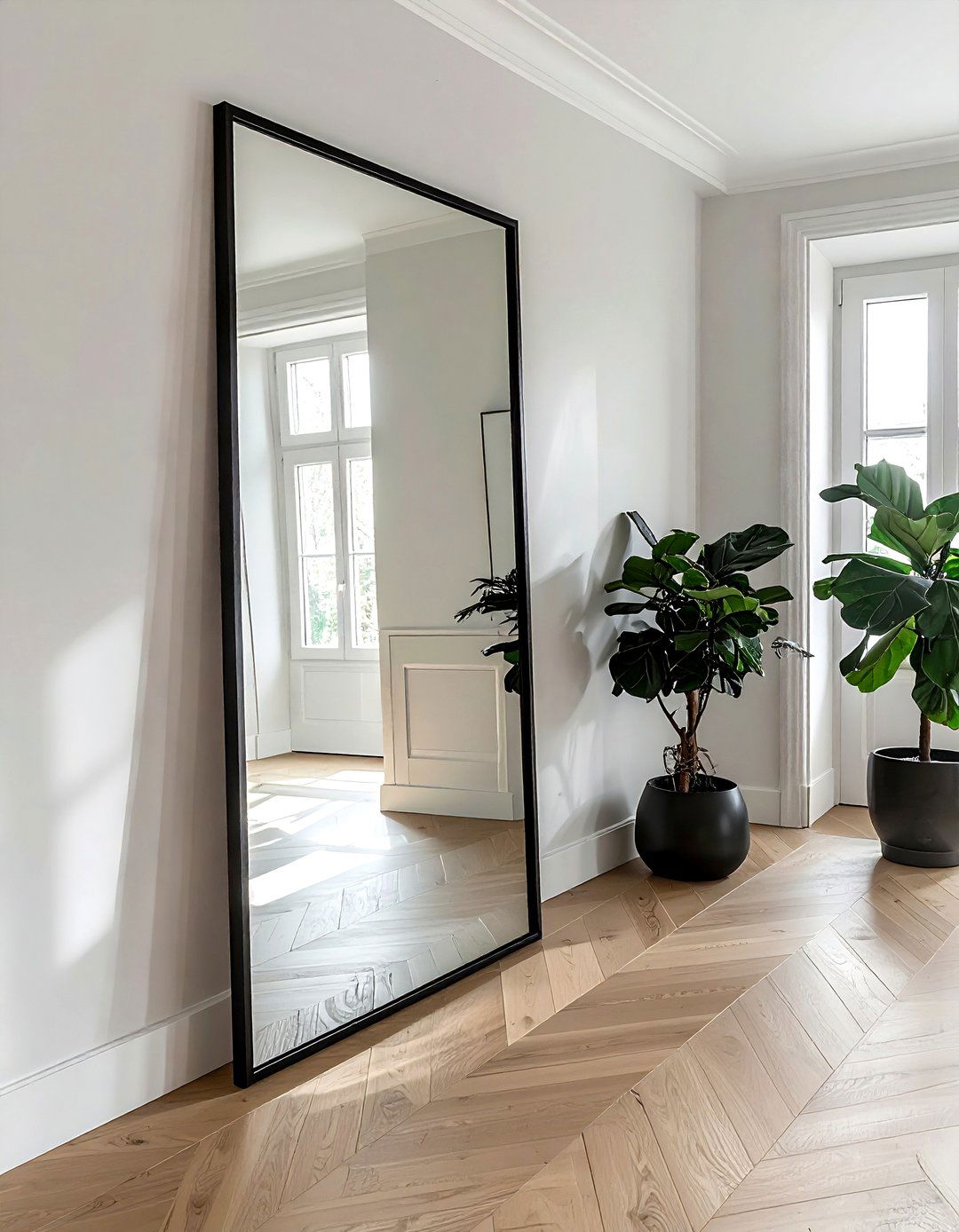 Full length mirror - 30 hallway decor ideas