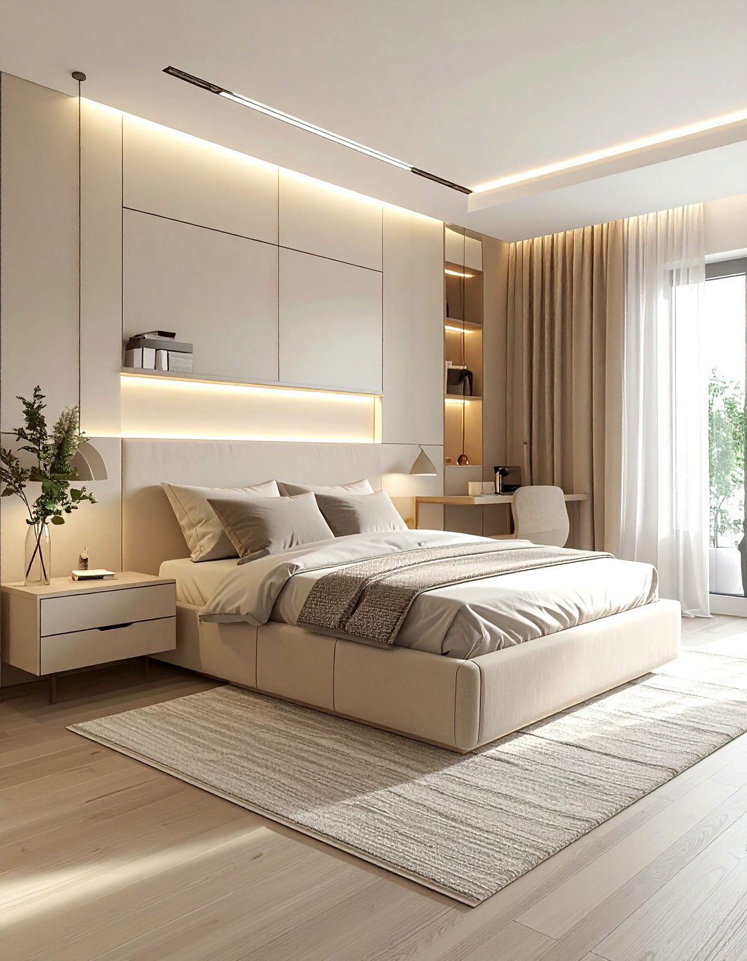 30 Scandinavian Beige Bedroom Ideas for a Relaxing Setup