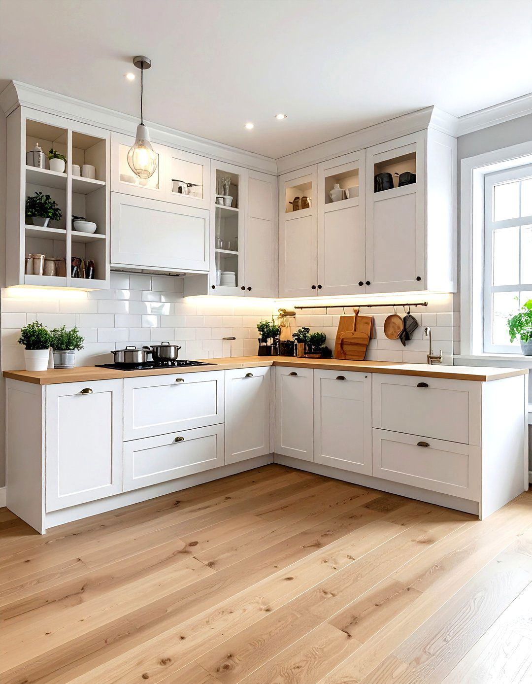 G shaped kitchen corner cabinet - 30 G-shaped kitchen ideas