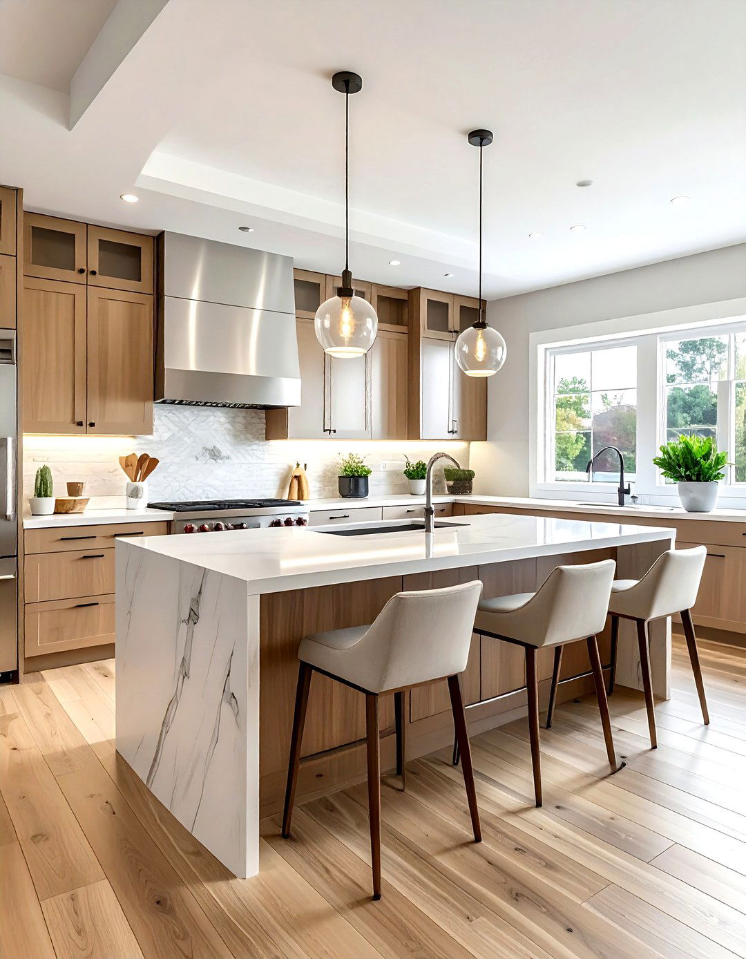 G shaped kitchen for large families - 30 G-shaped kitchen ideas