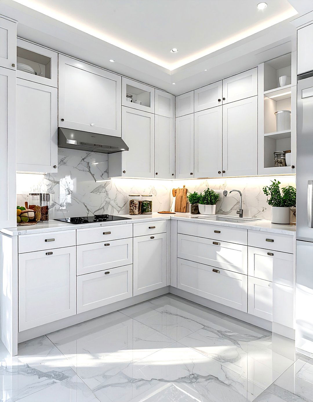 G shaped kitchen storage solutions - 30 G-shaped kitchen ideas